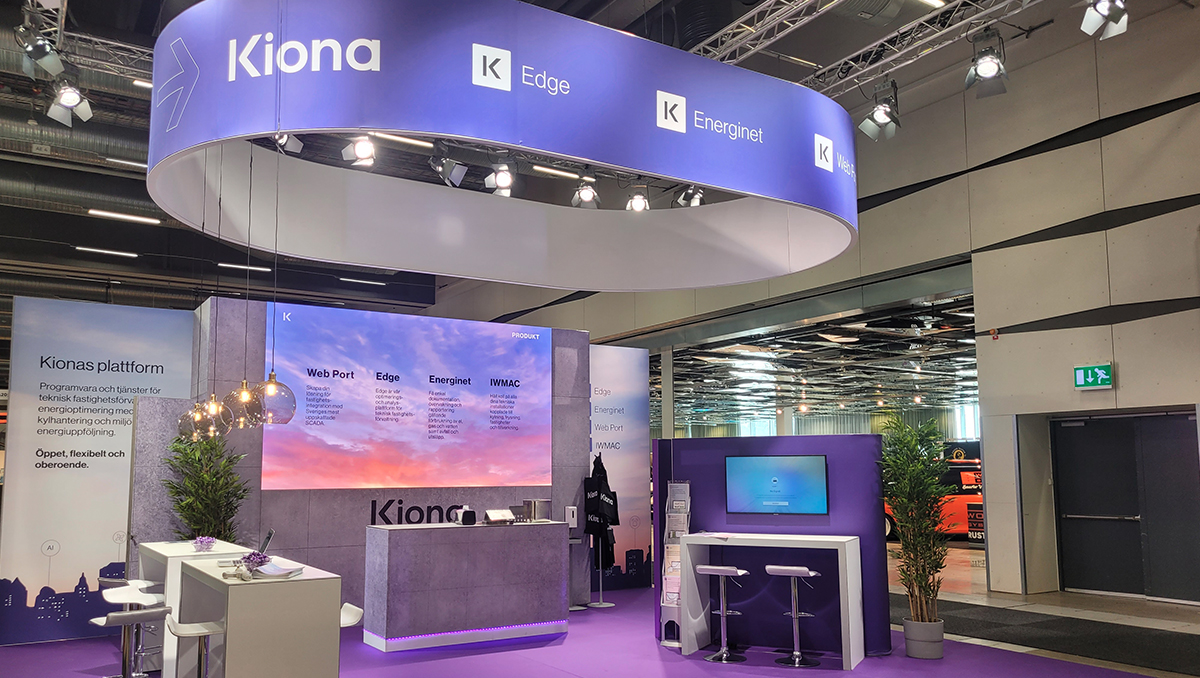 Kiona visar nyheter på Nordbygg – fokus på kunskap och innovation